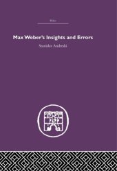 book Max Weber's Insights and Errors