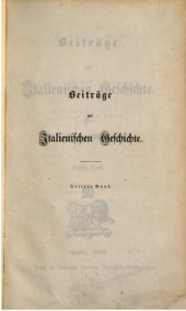 book Beiträge zur italienischen Geschichte