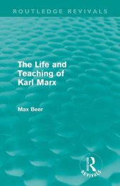 book The life and teaching of Karl Marx