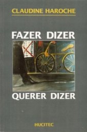 book Fazer Dizer, Querer Dizer