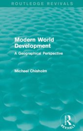 book Modern World Development: A Geographical Perspective