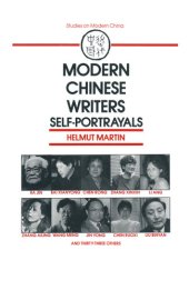 book Modern Chinese Writers: Self-portrayals