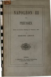 book Napoleon III. und Preußen. Antwort eines deutschen Flüchtlings auf "Preußen in 1860"