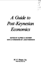 book A Guide to Post-Keynesian Economics