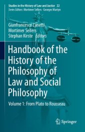 book Handbook of the History of the Philosophy of Law and Social Philosophy: Volume 1: From Plato to Rousseau