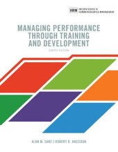 book Managing Performance through Training and Development