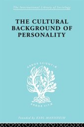 book The Cultural Background of Personality