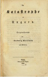 book Die Katastrophe in Ungarn : Originalbericht