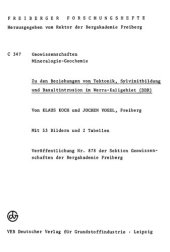 book Zu den Beziehungen von Tektonik, Sylvinitbildung und Basaltintrusion im Werra-Kaligebiet (DDR)