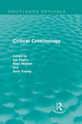 book Critical Criminology