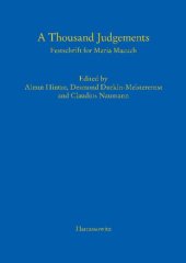 book A Thousand Judgements: Festschrift for Maria Macuch