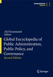 book Global Encyclopedia of Public Administration, Public Policy, and Governance