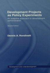 book Development Projects as Policy Experiments: An Adaptive Approach to Development Administration