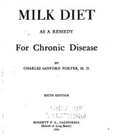 book Milk Diet As A Remedy For Chronic Disease