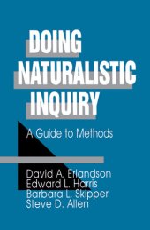 book Doing Naturalistic Inquiry: A Guide to Methods