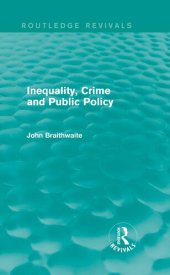 book Inequality, Crime and Public Policy