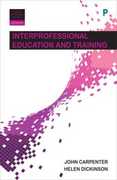 book Interprofessional Education and Training 2e