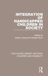 book Integration of Handicapped Children in Society