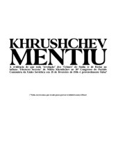 book Khrushchev Mentiu