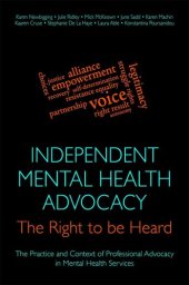 book Independent Mental Health Advocacy - The Right to Be Heard