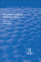 book The Issue of Political Ethnicity in Africa