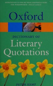 book The Oxford Dictionary of Literary Quotations (Oxford Quick Reference)