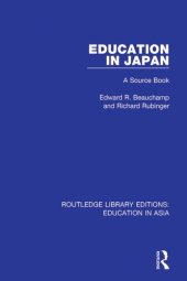 book Education in Japan: A Source Book