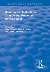 book Governance, Institutional Change and Regional Development