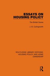 book Essays on Housing Policy: The British Scene