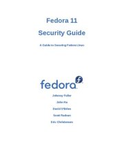 book Fedora 11 Security Guide: A Guide to Securing Fedora Linux (Edition 1.0)