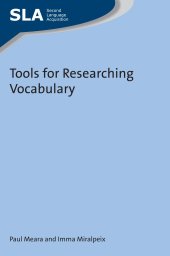 book Tools for researching vocabulary