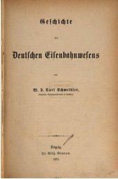 book Geschichte des deutschen Eisenbahnweses