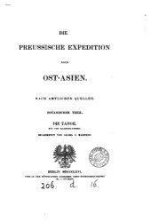 book Die preußische Expedition nach Ost-Asien. Nach amtlichen Quellen / Die Tange