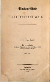 book Geschichte Rußlands und der europäischen Politik in den Jahren 1814 bis 1831