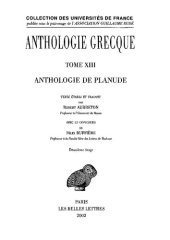 book Anthologie grecque. Tome XIII: Anthologie de Planude