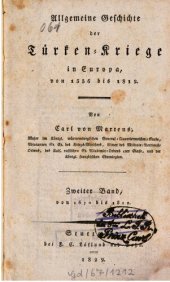 book Allgemeine Geschichte der Türken-Kriege in Europa, von 1356 bis 1812