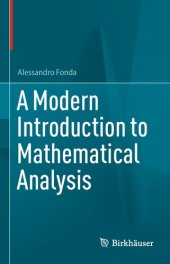 book A Modern Introduction to Mathematical Analysis