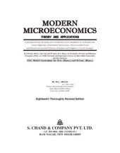 book MODERN MICROECONOMICS THEORY AND APPLICATIONS