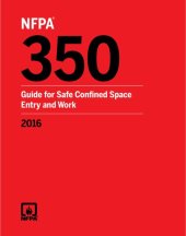 book NFPA 350: Guide for Safe Confined Space Entry and Work