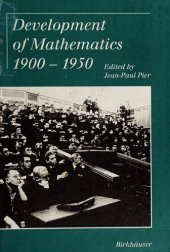 book Development of Mathematics 1900 1950