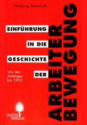 book Einführung in die Geschichte der Arbeiterbewegung