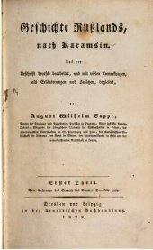 book Geschichte Rußlands nach Karamsin / Vom Ursprunge des Staates bis Dimitri Donskói, 1362