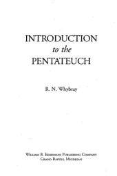 book Introduction to the Pentateuch