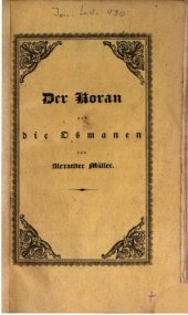 book Der Koran und die Osmanen im Jahr 1826