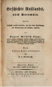 book Geschichte Rußlands nach Karamsin / Von Dimitri Donskói bis Johann IV.