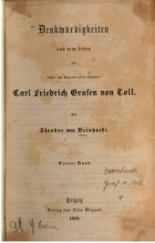 book Denkwurdigkeiten aus dem Leben Carl Friedrich Grafen von Toll