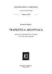 book Trapezitica Aegyptiaca: recueil de recherches sur la banque en Égypte gréco-romaine