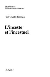 book L'inceste et l'incestuel