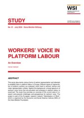 book Workers' Voice in Platform Labour. An Overview