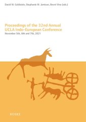 book Proceedings of the 32nd Annual UCLA Indo-European Conference: November 5th, 6th, and 7th, 2021